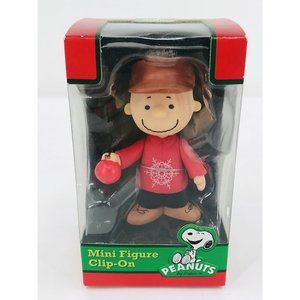 2013 Charlie Brown Lucy And Linus Christmas Ornament Mini Figure Clip On Peanuts